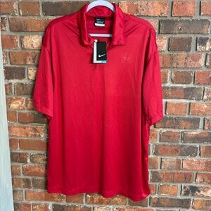 NWT Nike golf mens performance Wells Fargo golf dri-fit red XL